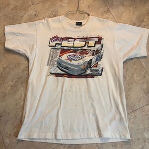 Vintage 1990 Oktoberfest LaCrosse Speedway Racing Tshirt XL Old Style Beer Men’s